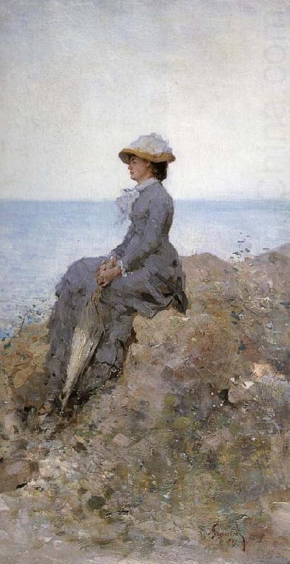 On the Sea Shore, Nicolae Grigorescu